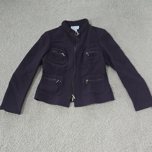 Worth Jackets & Blazers - W By Worth Purple Motorcycle Jacket Size 10